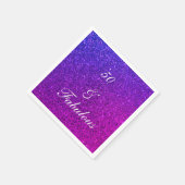 50 jaar en verbluffend Paars meisje van de geboort Servet (Hoek)