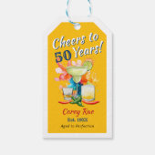 50 jaar feest 50ste verjaardag cadeaulabel (Achterkant)