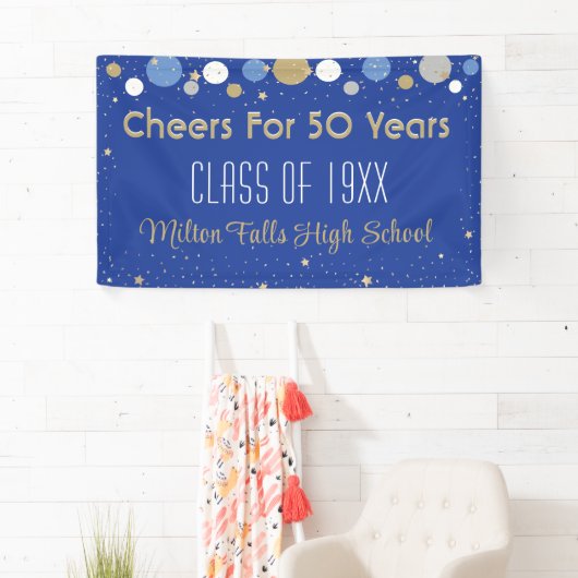 50 jaar feestklas reunion banner (Insitu)