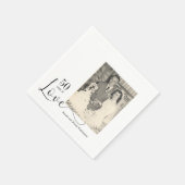 50 jaar Foto-verjaardagsluiers Servet (Hoek)