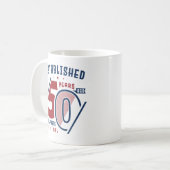 50 jaar geleden opgericht | Vogeldag — Gift Idee I Koffiemok (Voorkant links)