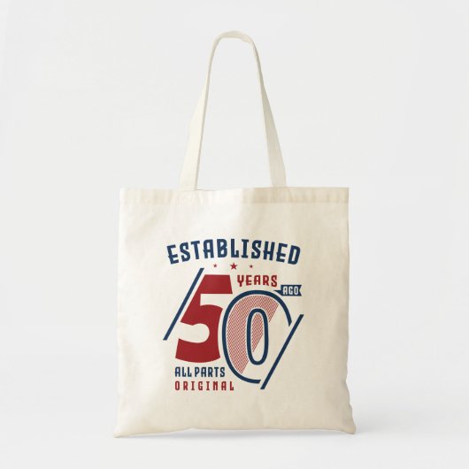 50 jaar geleden opgericht | Vogeldag — Gift Idee I Tote Bag (Voorkant)