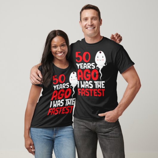 50 jaar geleden was ik de snelste 50ste verjaardag t-shirt (Unisex)