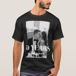 50 Jaar Gelukkig Huwelijk Elegante Huwelijksverjaa T-shirt