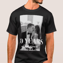 50 Jaar Gelukkig Huwelijk Elegante Huwelijksverjaa T-shirt