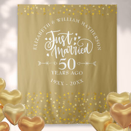 50 Jaar Getrouwd Gouden Huwelijksjubileum Wandkleed