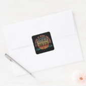 50 jaar geweldig vintage 1973 custom vierkante sticker (Envelop)