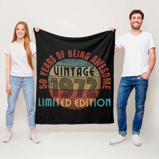 50 jaar geweldig zijn fleece deken (In situ)