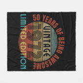 50 jaar geweldig zijn fleece deken (Voorkant (Horizontaal))