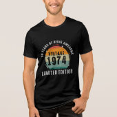 50 jaar Geweldige  1974 Tri-Blend Shirt (Voorkant)