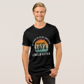 50 jaar Geweldige  1974 Tri-Blend Shirt (Voorkant volledig)
