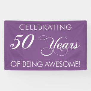 50 jaar Geweldige banner vieren