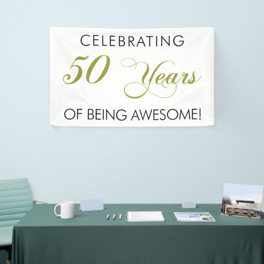 50 jaar Geweldige banner vieren (Beurs)