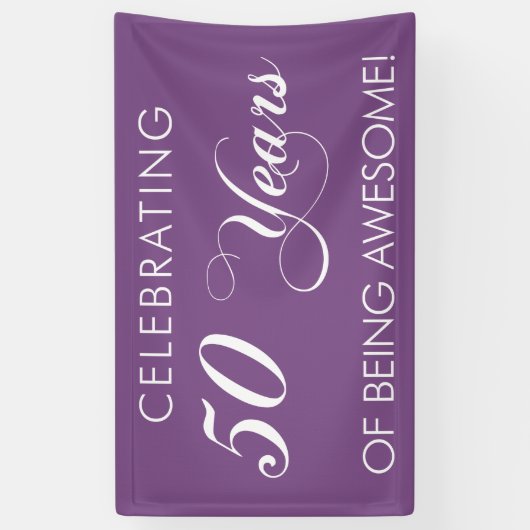 50 jaar Geweldige banner zijn (Verticaal)