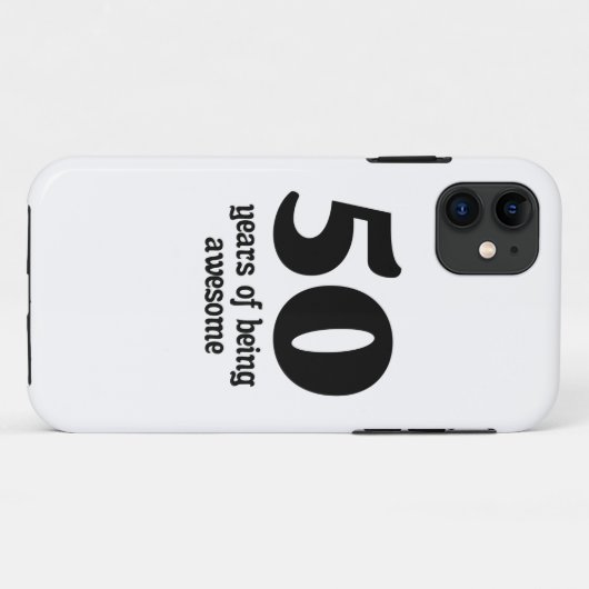 50 jaar geweldige Case-Mate iPhone case (Achterkant (horizontaal))