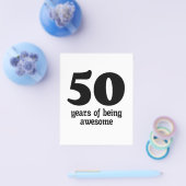 50 jaar geweldige flyer (Enkel)