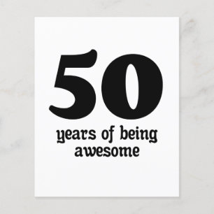 50 jaar geweldige flyer