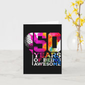 50 jaar Geweldige golfen 50ste verjaardag Kaart (Gele Bloem)