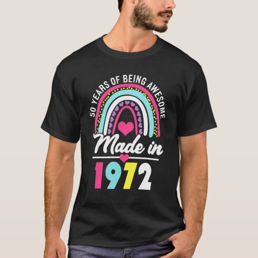 50 jaar Geweldige in 1972 T-shirt (Voorkant)