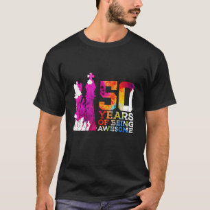 50 JAAR GEWELDIGE SCHAKEN 50E VERJAARDAG Lang T-shirt