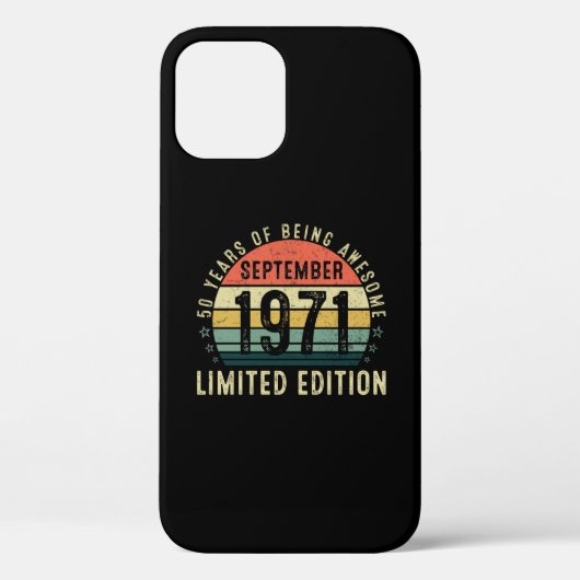 50 jaar Geweldige september 2010 Case-Mate iPhone Case (Achterkant)