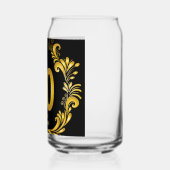 50 jaar Gold Glitter Jubileum Blikvorm Glas (Rechts)