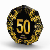 50 jaar Gold Glitter Jubileum Fotoblokken (Rechts)