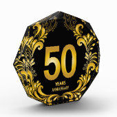 50 jaar Gold Glitter Jubileum Fotoblokken (Links)