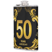 50 jaar Gold Glitter Jubileum Heupfles (Links)