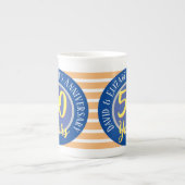 50 jaar Golden Wedding Jubileum Porselein Kop (Voorkant)