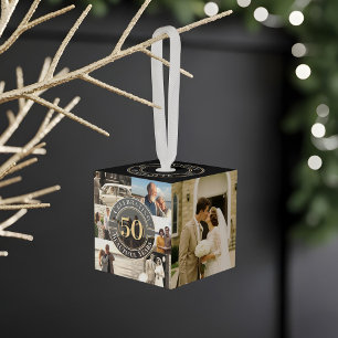 50 Jaar Gouden Jubileum Oneindige Fotocollage Decoratie