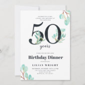 50 jaar groei | 50e verjaardag | Botanisch Kaart (Voorkant)