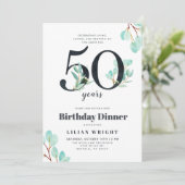 50 jaar groei | 50e verjaardag | Botanisch Kaart (Staand voorkant)