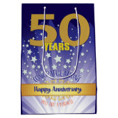 50 jaar herstel Jubileum vet cijfer Medium Cadeauzakje (Achterkant)