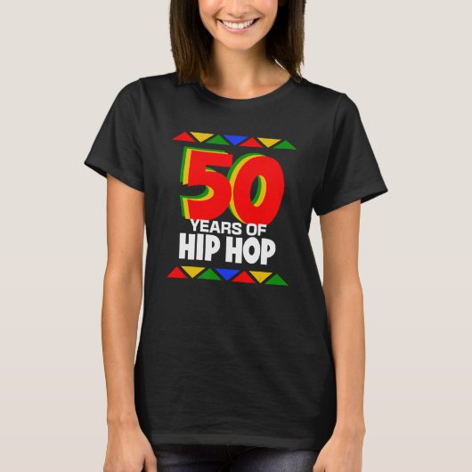 50 jaar Hip Hop 90s Retro 50e Jubileum T-shirt (Voorkant)
