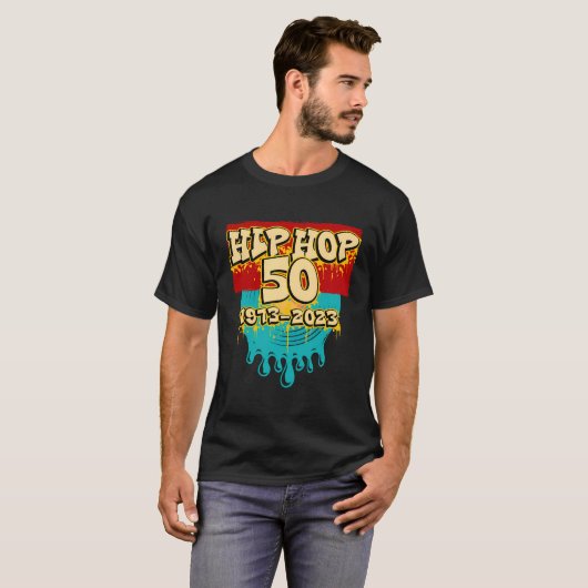 50 jaar hiphop 50e Jubileum T-shirt (Voorkant volledig)