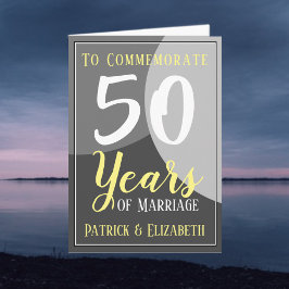 50 jaar huwelijk vieren kaart