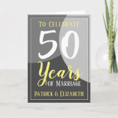 50 jaar huwelijk vieren kaart (Voorkant)