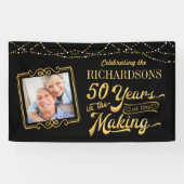 50 jaar in het Making Golden Jubileum Spandoek (Horizontaal)