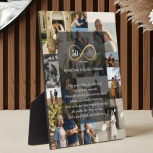 50 jaar Infinity Photo Collage Jubileum Gift Fotoplaat