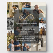 50 jaar Infinity Photo Collage Jubileum Gift Fotoplaat (Voorkant)
