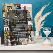 50 jaar Infinity Photo Collage Jubileum Gift Fotoplaat (Zijkant)
