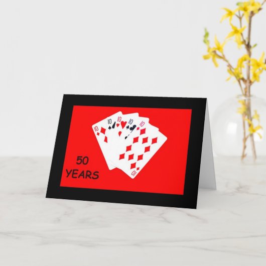 50 jaar is een grote Jubileum voor deals Kaart (Gele Bloem)