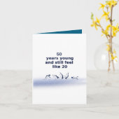 50 Jaar Jong Vouwkaart Kaart (Gele Bloem)