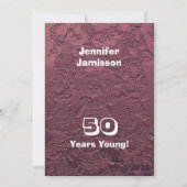 50 jaar Jonge verjaardag Roze Rag Doll Kaart (Voorkant)