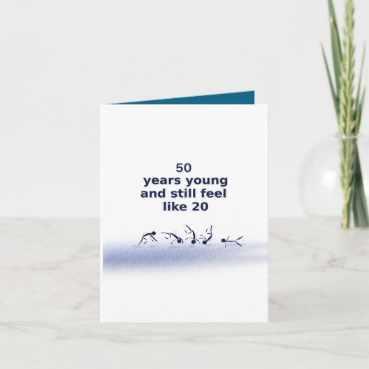 50 Jaar Jonge Vouwkaart Kaart (Voorkant)
