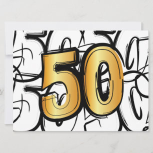 50 jaar jubileum, abraham, sarah of trouwdag.  aankondiging