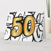 50 jaar jubileum, abraham, sarah of trouwdag. kaart (Voorkant)