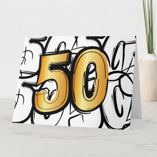 50 jaar jubileum, abraham, sarah of trouwdag. kaart (Voorkant)