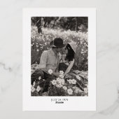 50 jaar Jubileum foto Folie Uitnodiging (Achterkant)